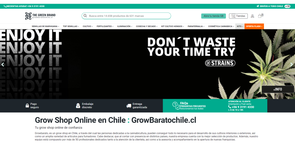 Servicio de Desarrollo Web para Tiendas Growshop en Chile
